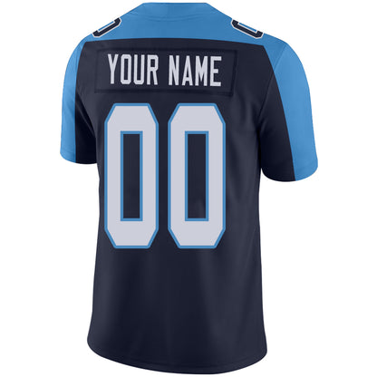 Custom Tennessee Titans Stitched American Football Jerseys Personalize Birthday Gifts Navy Jersey